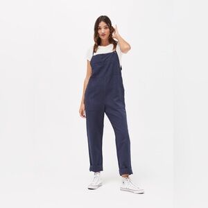 Lacausa cezanne overalls navy Blue linen blend size XS chic bohemian beach flowy